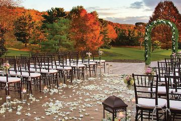 Outdoor wedding area