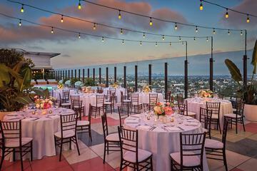 Outdoor wedding area