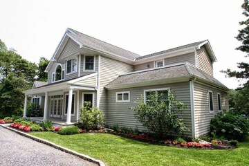 Outdoor banquet area