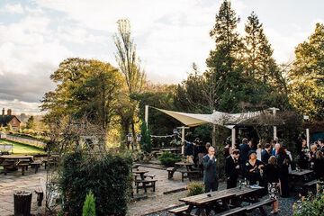 Outdoor wedding area