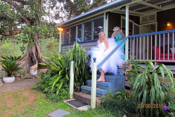 Outdoor wedding area