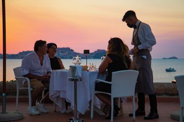 Couples dining