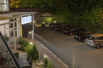 Front of property - evening/night