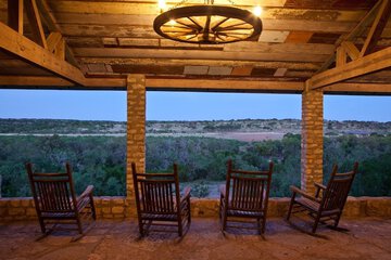 Outdoor banquet area