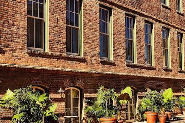 Outdoor banquet area