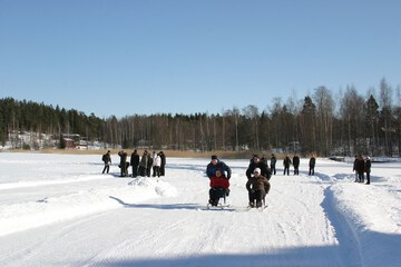 Ice skating