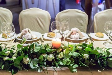 Outdoor banquet area