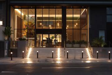 Front of property - evening/night