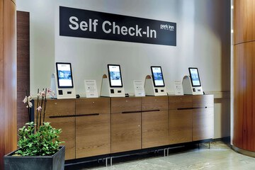 Check-in/check-out kiosk