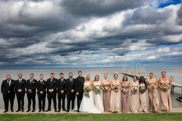 Outdoor wedding area