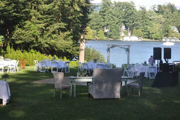 Outdoor wedding area