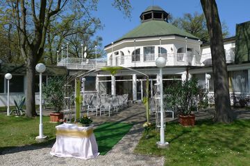 Outdoor wedding area