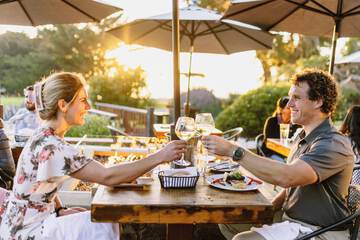Couples dining