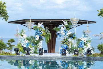 Outdoor wedding area
