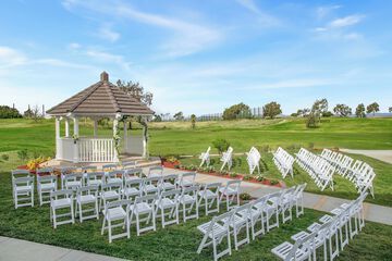 Outdoor wedding area
