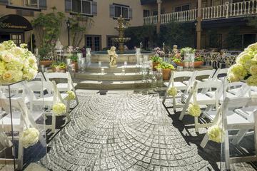 Outdoor wedding area
