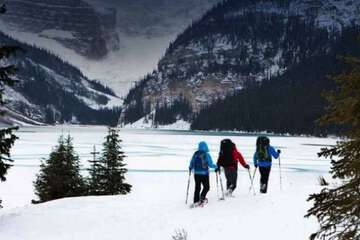 Snowshoeing