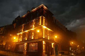 Front of property - evening/night