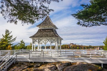 Outdoor wedding area