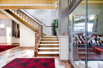 Interior entrance