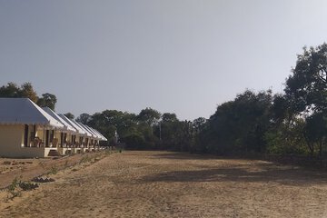 Outdoor banquet area