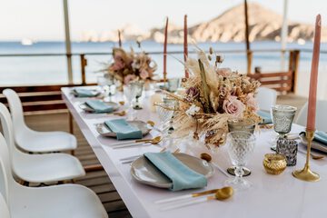 Outdoor wedding area