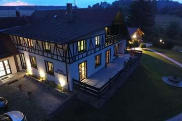 Front of property - evening/night