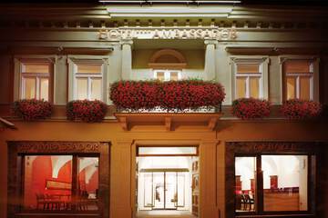 Front of property - evening/night