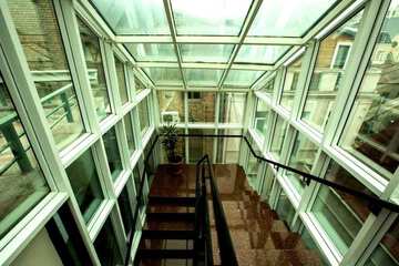 Interior entrance