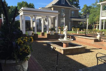 Outdoor banquet area