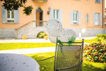 Outdoor wedding area