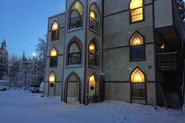 Front of property - evening/night