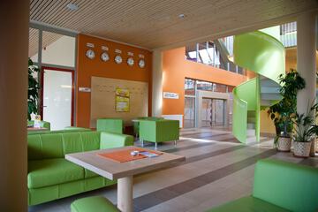 Interior entrance