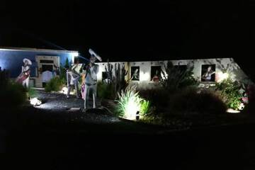 Front of property - evening/night