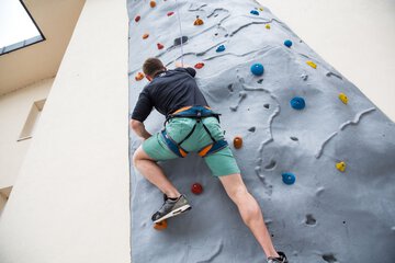 Outdoor rock climbing