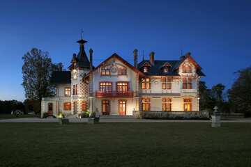 Front of property - evening/night