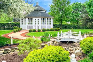 Outdoor wedding area