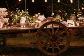Outdoor wedding area