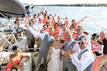 Outdoor wedding area