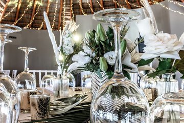 Outdoor wedding area