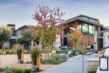 Outdoor wedding area