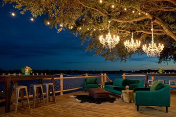 Outdoor wedding area