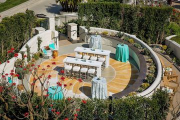 Outdoor banquet area