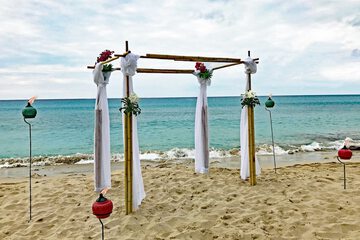 Outdoor wedding area