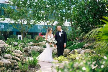 Outdoor wedding area