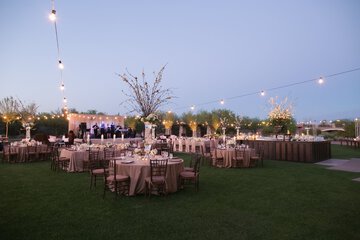 Outdoor wedding area