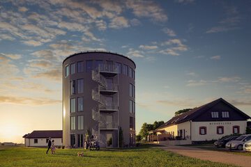 Front of property - evening/night