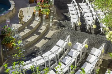 Outdoor wedding area