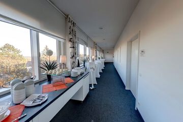 Outdoor banquet area