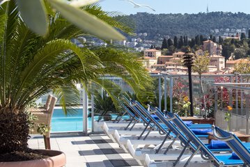 Rooftop pool